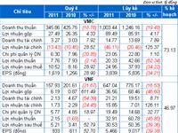 VMC, VNF: Lợi nhuận 2011 đồng loạt giảm và vỡ kế hoạch