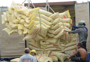 Xuất khẩu gạo tại cảng Cát Lái