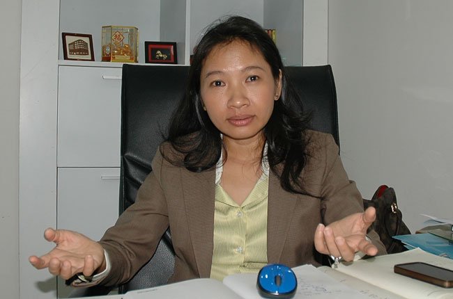 Bà Huỳnh Kim Đoan, Giám đốc Công ty bất động sản Eden. Ảnh: Đình Dũng