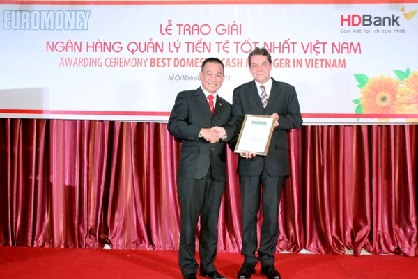 HDBank được trao giải “Ngân hàng quản lý tiền tệ tốt nhất Việt Nam”