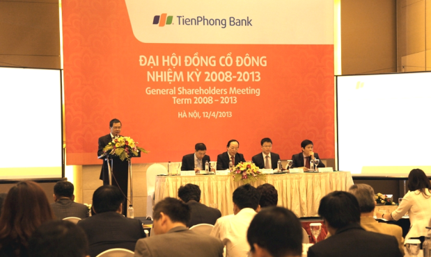 ĐHĐCĐ 2013: TienPhongBank đặt kế hoạch lãi trước thuế 316 tỷ đồng