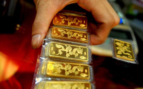 Một phần vàng trúng thầu được ngân hàng dùng để tất toán trạng thái vàng