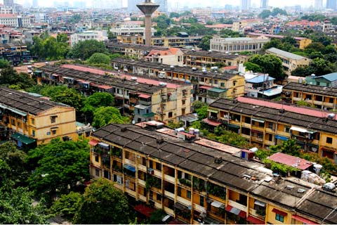 Hà Nội: Mới giải quyết được 1% số nhà chung cư cũ