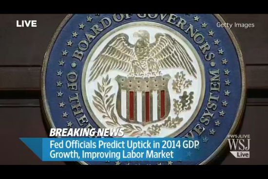 Fed lạc quan hơn về kinh tế Mỹ, dự báo tỷ lệ thất nghiệp xuống 6.5% vào năm 2014