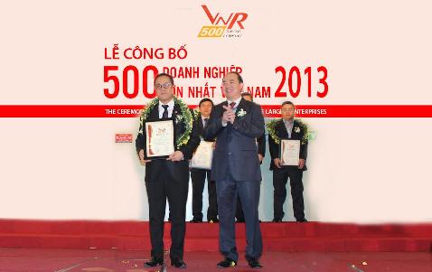 Ngân hàng Xây dựng Việt Nam đứng thứ 147 trong BXH VNR500 năm 2013