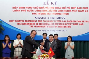 Việt Nam xác nhận tư cách pháp lý của Tòa Trọng tài Thường trực (PCA)