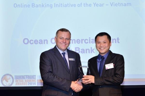 OceanBank nhận giải "Sáng kiến Ngân hàng điện tử tốt nhất Việt Nam 2014"