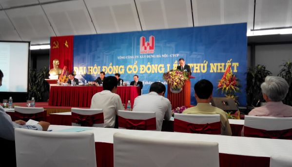 ĐHĐCĐ Xây dựng Hà Nội: Sau cổ phần hóa, Nhà nước giữ 98.8% vốn, kế hoạch lợi nhuận tăng trưởng 10%