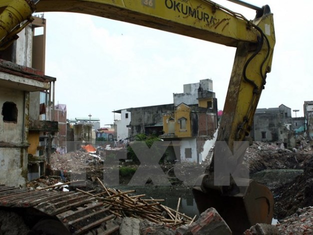 Ha Noi cuong che giai phong mat bang ba du an trong diem cham tien do