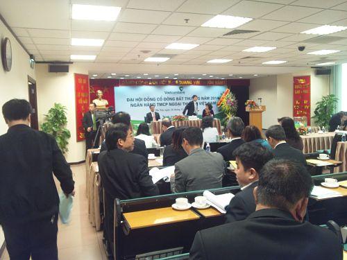 ĐHĐCĐ VCB: Thông qua việc sáp nhập một ngân hàng khác