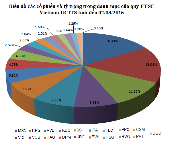 FTSE Vietnam ETF cơ cấu danh mục: Loại OGC, CSM, HSG và không thêm cổ phiếu nào?