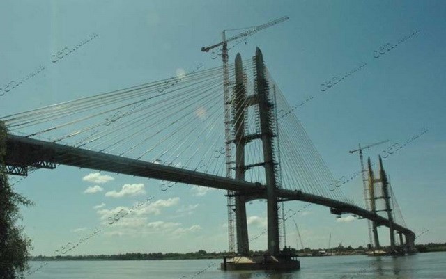 Campuchia khánh thành cầu dây văng đầu tiên qua sông Mekong