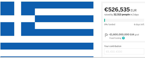 Hàng chục nghìn người góp tiền trả nợ cho Hy Lạp