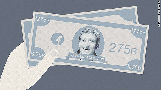 CEO Facebook giàu thứ 9 thế giới khi cổ phiếu chạm đỉnh cao mọi thời đại
