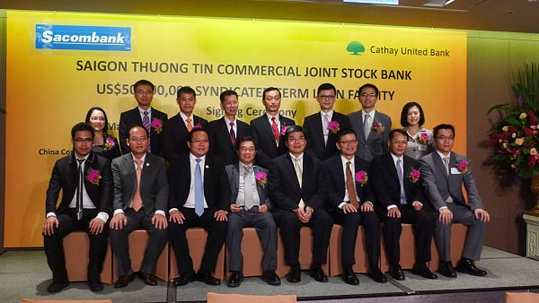 Sacombank: Ngân hàng TMCP đầu tiên vay vốn và hợp tác với Cathay United Bank