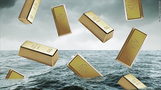 Vàng chìm xuống mức thấp nhất từ 2009