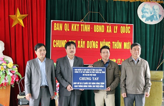 BID Việt Nam hỗ trợ xây dựng nông thôn mới, học sinh nghèo Cao Bằng