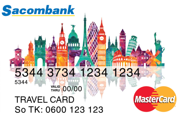 Sacombank phát hành thẻ trả trước quốc tế MasterCard Travel