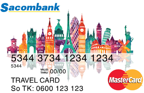Sacombank phát hành thẻ trả trước quốc tế MasterCard Travel