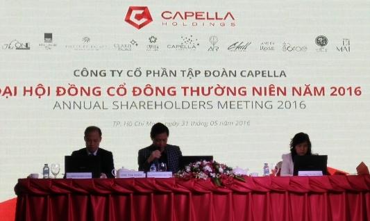 ĐHĐCĐ Capella Holdings: Chưa có ý định niêm yết trở lại, chia cổ tức 40% năm 2013 và 2015