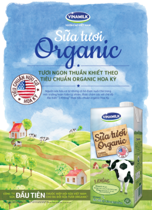 Vinamilk tiên phong với sản phẩm sữa tươi cho thị trường thực phẩm organic cao cấp