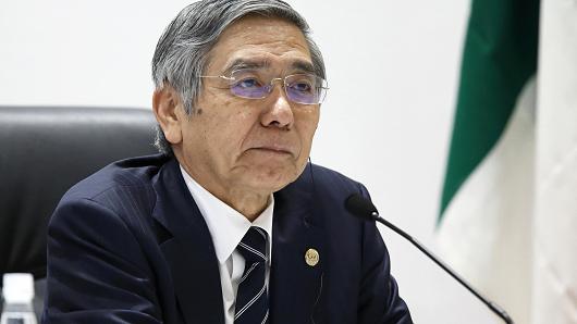 Thống đốc NHTW Nhật Bản: Không loại trừ khả năng tiếp tục hạ lãi suất sâu xuống mức âm