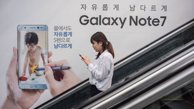 Cổ phiếu Samsung trượt dốc sau cuộc khủng hoảng Note 7