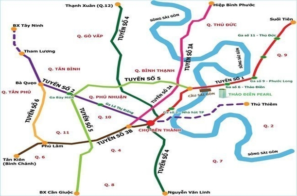 Trình QH thông qua chủ trương xây tuyến metro số 5 TPHCM