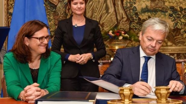 EU và Canada chính thức ký kết hiệp định tự do thương mại CETA