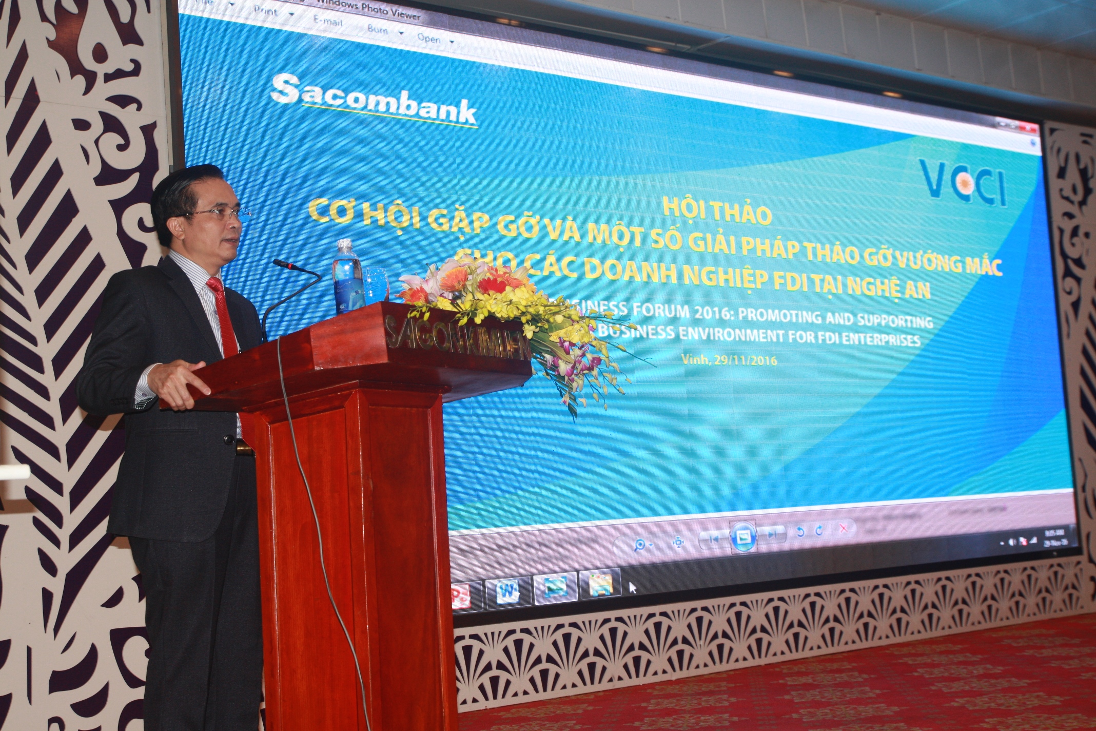 Sacombank đồng hành tháo gỡ vướng mắc cho các doanh nghiệp FDI tại Nghệ An
