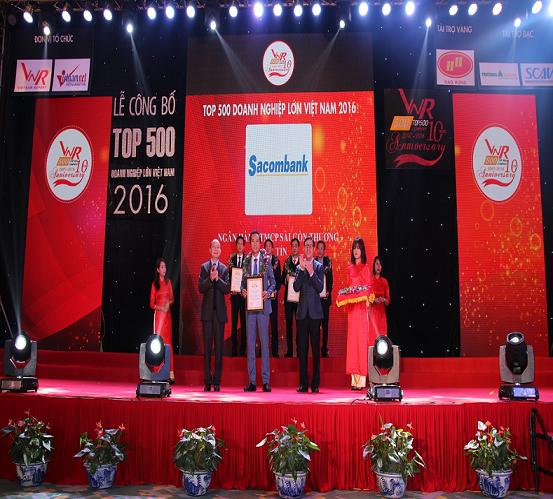 Sacombank lọt vào Top 50 doanh nghiệp lớn nhất Việt Nam