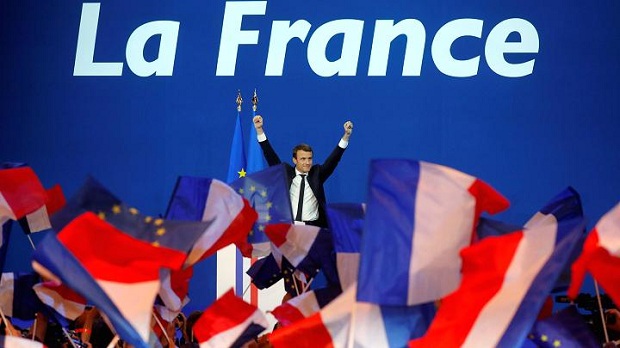 Thị trường châu Âu ăn mừng với chiến thắng của ứng viên Emmanuel Macron