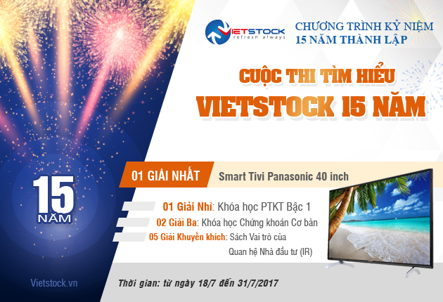 Cuộc thi “Tìm hiểu Vietstock 15 năm”