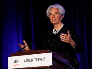 Tổng Giám đốc Quỹ Tiền tệ Quốc tế (IMF) Christine Lagarde. (Ảnh: AP)