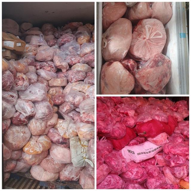 40 tấn thịt lậu trong cơ sở giò chả nhiễm dịch tả heo châu Phi - Ảnh 1.