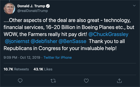 Ông Trump khoe Boeing kiếm đến 20 tỉ USD nhờ thỏa thuận Mỹ - Trung - Ảnh 2.