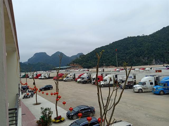 500 xe trái cây nằm chờ ở cửa khẩu Lạng Sơn