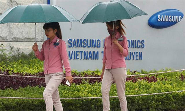 Samsung Vietnam fears 11 percent drop in export