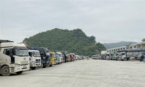 Border province wants no more container trucks until pileup cleared