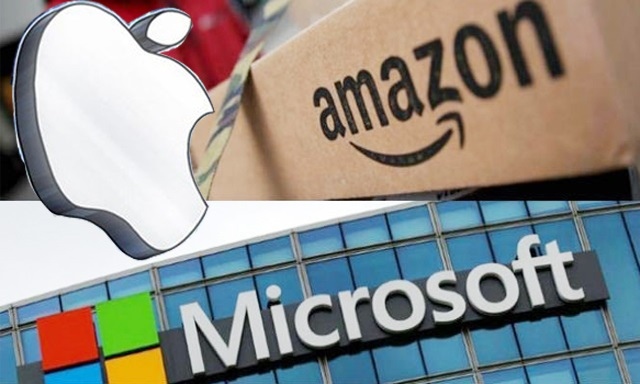 Amazon, Apple và Microsoft lao nhanh trong cuộc đua 2.000 tỷ USD