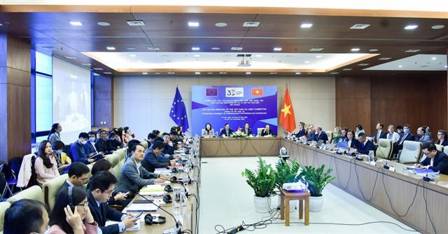 EU-Vietnam Joint Committee holds second meeting online