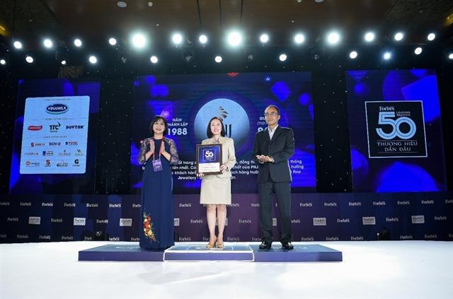 PNJ shining in top 50 leading Vietnamese brands