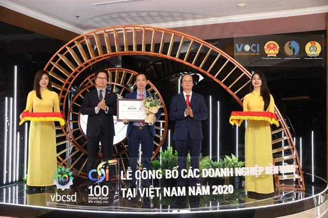 SCG Concrete Roof honored among Top 100 Sustainable Companies in Vietnam