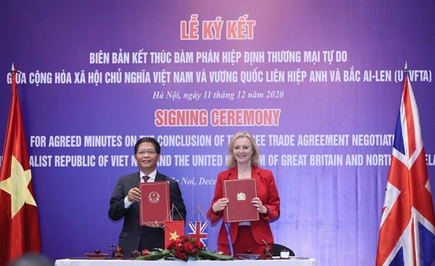 UK-Vietnam FTA to become effective from 23:00 on December 31