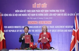 UK-Vietnam FTA to become effective from 23:00 on December 31