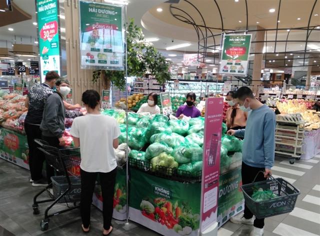 Aeon Vietnam support the consumption of Hai Duong agricultural products without profit