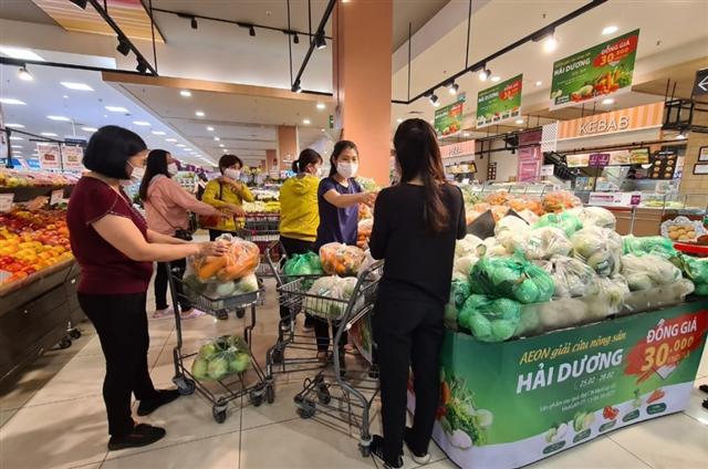Aeon Vietnam support the consumption of Hai Duong agricultural products without profit