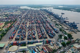 HCMC port stops receiving bulk cargo amid container pileup