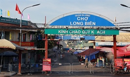 Hanoi locks down largest wholesale market