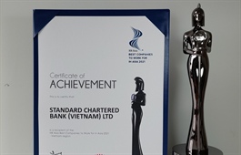 Standard Chartered Vietnam named among the best companies to work for in Asia in 2021